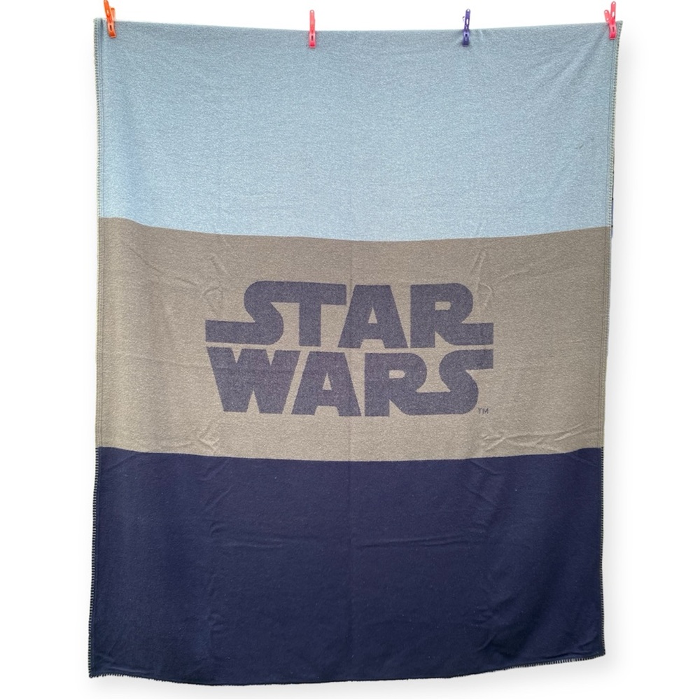 Pottery Barn Kids Star Wars Blanket - Blue and Gray